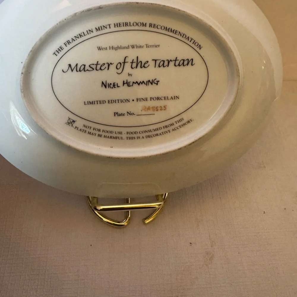 The Franklin Mint Plate Master Of The Titan by Nigel Hemming Limited Edition EUC
